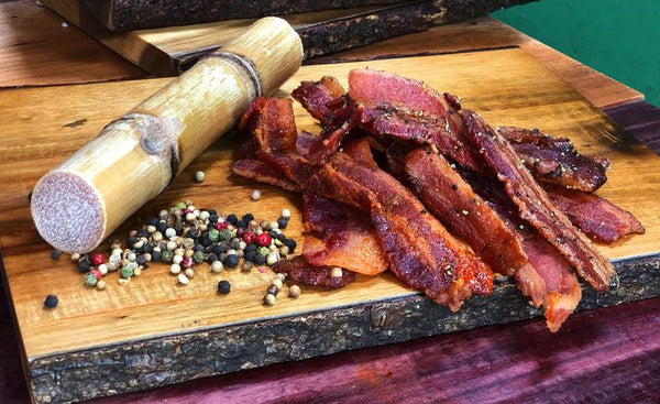 Applewood Peppered Uncured Bacon Jerky